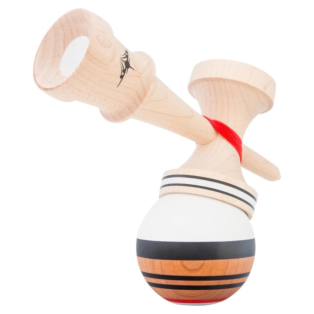 Kendama USA Kaizen Jet Shape White Natty Black Red Rubber Dart