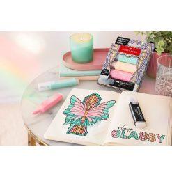 Alternative view of Set 4 Textmarkere Pastel Editie Speciala Glassy Faber-Castell