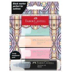 Set 4 Textmarkere Pastel Editie Speciala Glassy Faber-Castell