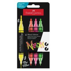 Set 4 markere acrilice Shake&Paint culori neon Faber-Castell