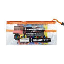 Set Posca Mapa PVC DL + 4 markere PC-5BR