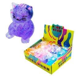 Jucarie Squeezy Pisica Jelly Glitter