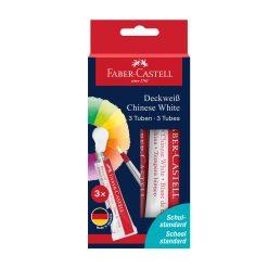 Set 3 buc tub tempera alb 7,5 ml Faber-Castell